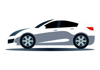 Wall Mural - Car isolated on the background. Ready to apply to your design. Vector illustration.