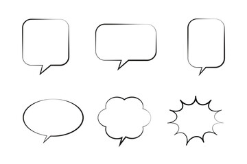 Poster - set of speech bubbles