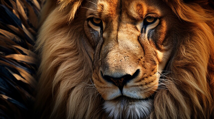 Poster - close up of lions eyes