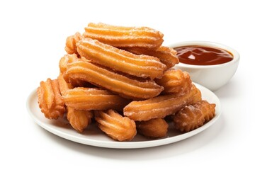 Wall Mural - Brazilian mini churros: fried dough with dulce de leche.