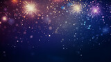Fototapeta Do akwarium - Beautiful creative holiday background with fireworks and sparkles