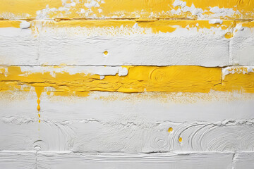 White and yellow textured wall background painted.