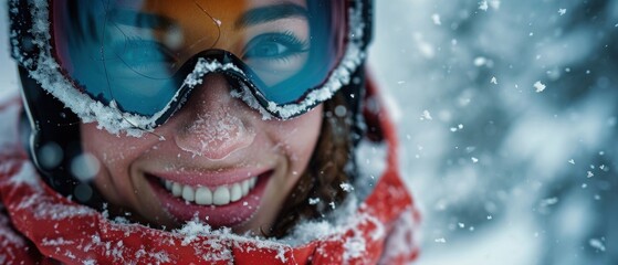 snow skiing with a smile on your face.