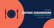National Eating Disorders Awareness Week (NEDAW) banner. Observed in February and March each year.