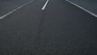 Asphalt road texture in dark gray color