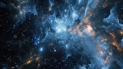 Wall Mural - Starry abstract background of cosmic events and celestial phenomena