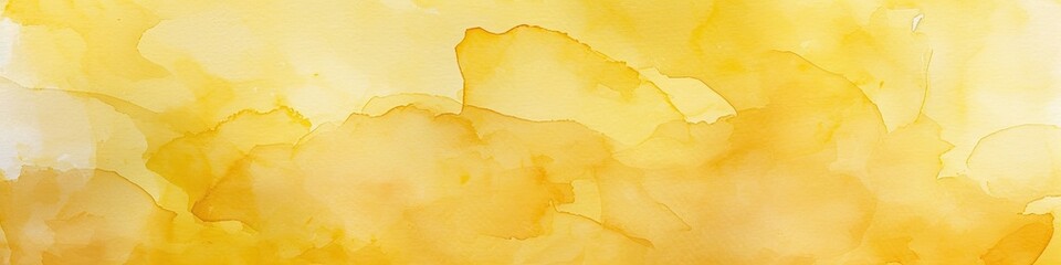 Poster - Abstract watercolor background in shades of yellow