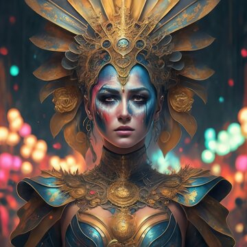 Digital art carnival design