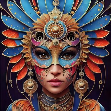 Digital art carnival design