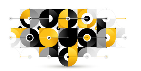 Poster - Abstract geometric vector background isolated, tech style engine looks like composition, innovate technology data information concept.