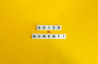 Seize the Moment Exclamation. Block Letter Tiles on Yellow Background. Minimalist Aesthetics.