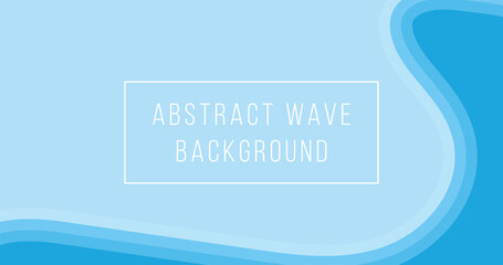 Wall Mural - blue wave abstract background template