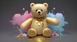 gold teddy bear