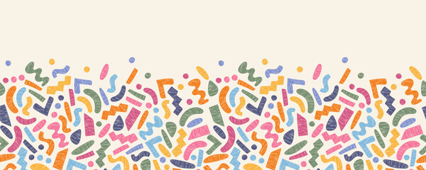 Hand drawn abstract seamless pattern, ethnic background, simple style - great for textiles, banners, wallpapers, wrapping - vector design