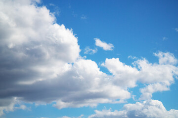 Poster - Deep blue sky and beautiful cloud.