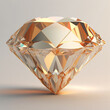 © Indronath - Beautiful gold diamond shape image white background