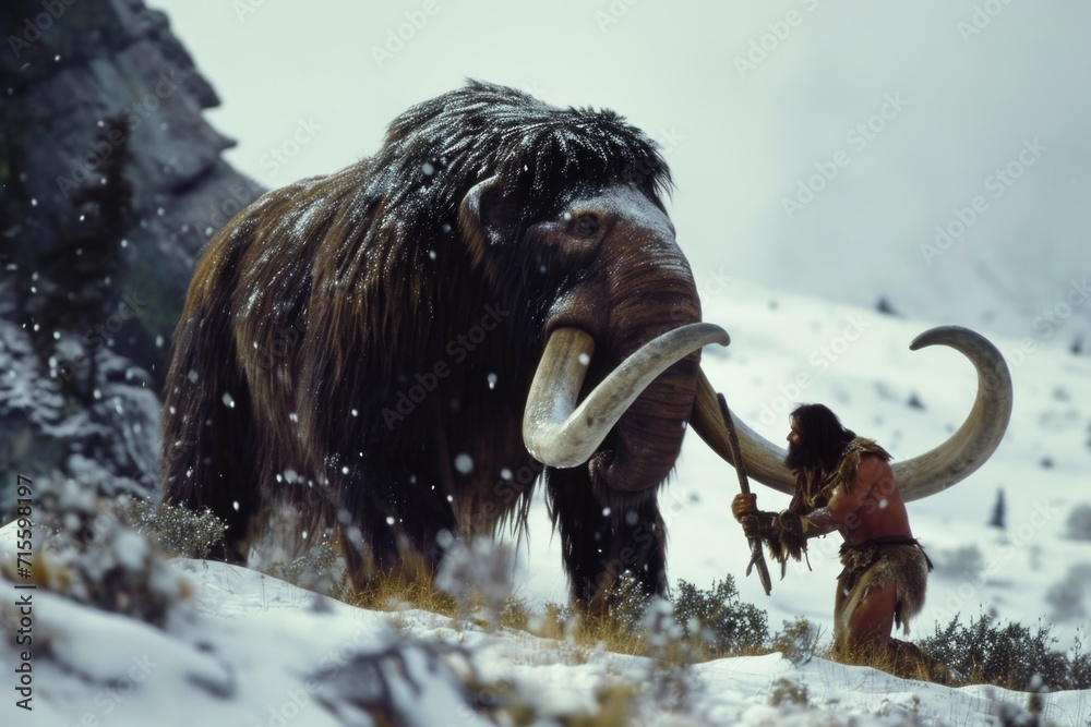 Chronicles of prehistoric life: primitive man, delving into the ...