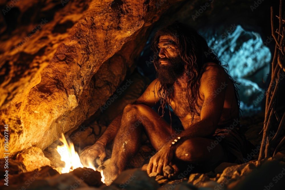 Chronicles of prehistoric life: primitive man, delving into the ...