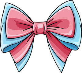 Wall Mural - gift bow design illustration isolated on transparent background
