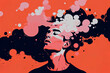 © ADDICTIVE STOCK - Surreal portrait of person with abstract thoughts Generative AI image