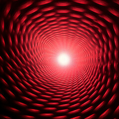 Poster - red circle pattern background image.