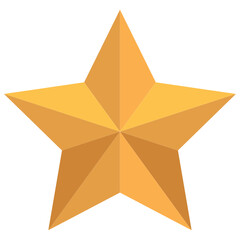 Poster - Yellow star vector. Gold star. Vector illustration