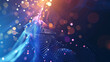 Abstract Energy Blob Particles Background. Celebration bokeh background. Copy paste area for texture