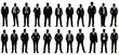 © Mahmud Hasan Rashed - Business people silhouettes, Business man standing Silhouettes, Silhouette Group of People Standing