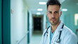 © standret - Portrait of beautiful male doctor in the hospital