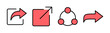 © OLIVEIA - Share icon set illustration. Sharing sign and symbol