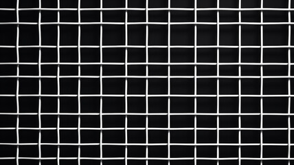 Canvas Print - black background with white grid