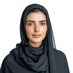 arab beautiful female model transparent background