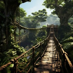  AI Generated Enchanting Jungle Adventure: Discover the Verdant Canopy, Exotic Wildlife, and Mystical Atmosphere of Hidden Wonders