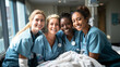 © Laura - Women doctors smiling together in the hospital