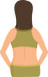 © nsit0108 - Female diet care icon cartoon vector. Woman care slim. Stomach fitness