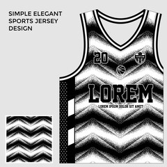 Wall Mural - white basketball jersey design 6