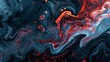 © Muhammad - Colorful abstract liquid marble texture, fluid art. Very nice abstract navy red design swirl background.