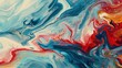© Muhammad - Colorful abstract liquid marble texture, fluid art. Very nice abstract cyan red design swirl background.