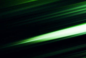Poster - Modern green fast glowing lights abstract wallpaper. Mesmerizing and smooth texture with lights background