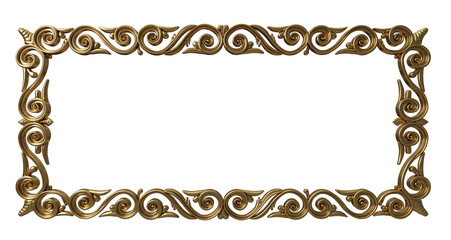 Wall Mural - Classic gold frame in the Baroque style