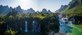 Fototapeta Most -  Ban Gioc Detian water fall. The most beautiful waterfall in Southeast Asia.