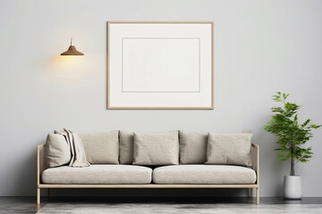 Wall Mural - Modern home mockup interior background