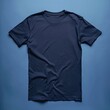 Plain navy blue t-shirt mock up