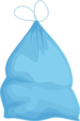Poster - eco item bag icon cartoon vector. foil pack trash. can paper