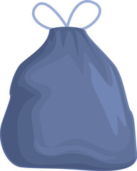 Poster - garbage pack icon cartoon vector. trash bag. urban package eco