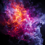 Fototapeta Perspektywa 3d - space nebula abstract colors