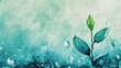 April Showers and Growth: Raindrops and Sprouting Plants and conceptual metaphors of Nourishment and New Beginnings