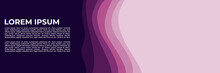 Abstract Purple Wave Background Good For Web Banner, Ads Banner, Booklet, Wallpaper, Background Template, And Advertising