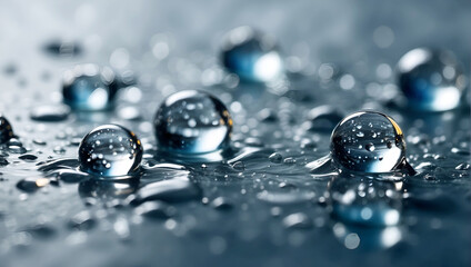 Wall Mural - Water drops.