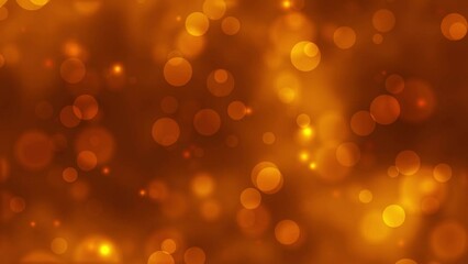Poster - Bokeh ring orange-yellow color abstract background. Abstract illustration with colorful circle shapes. Abstract orange background with bokeh effect. 3d rendering. 4K animation.